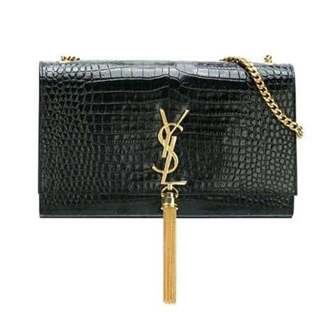 ysl kate blue gold hardware alligator|Kate Handbags Collection for Women .